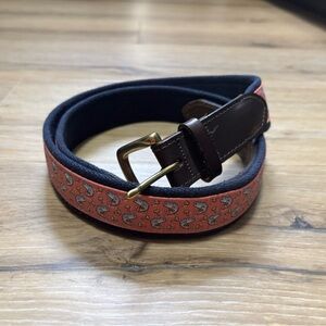 Vineyard Vines Fly Fishing and Red Men's Belt